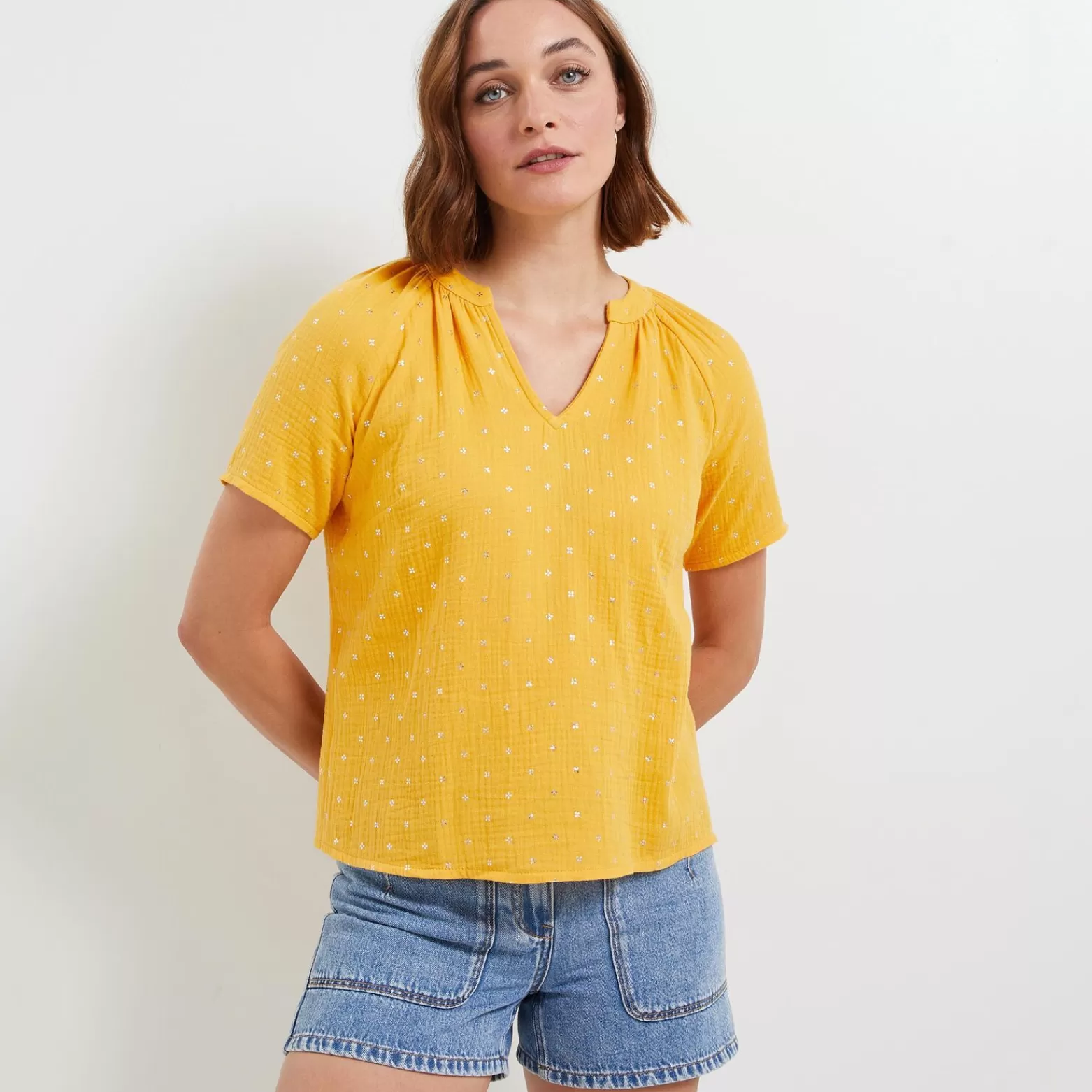 Grain de malice Blouse En Gaze De Coton