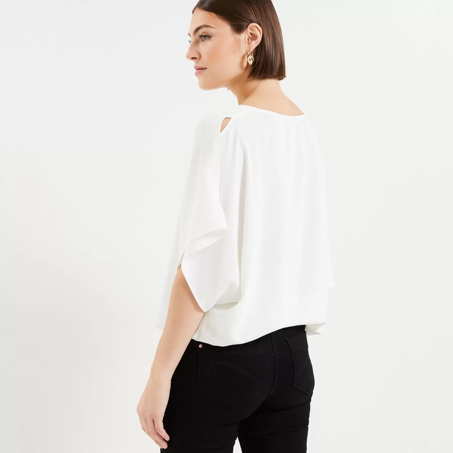 Grain de malice Blouse Epaules Ouvertes Femme