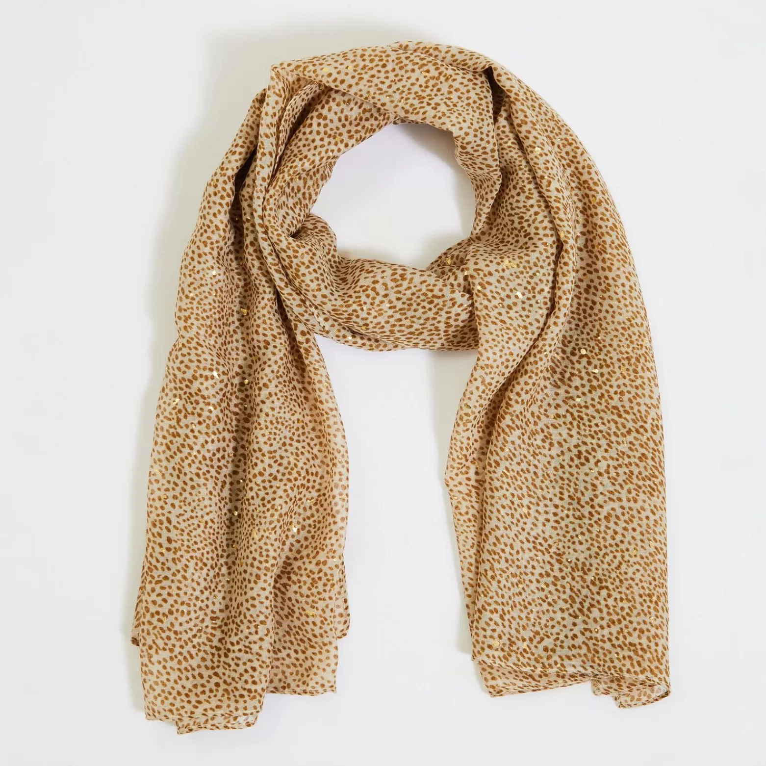 Grain de malice Foulard Motif Leopard Femme