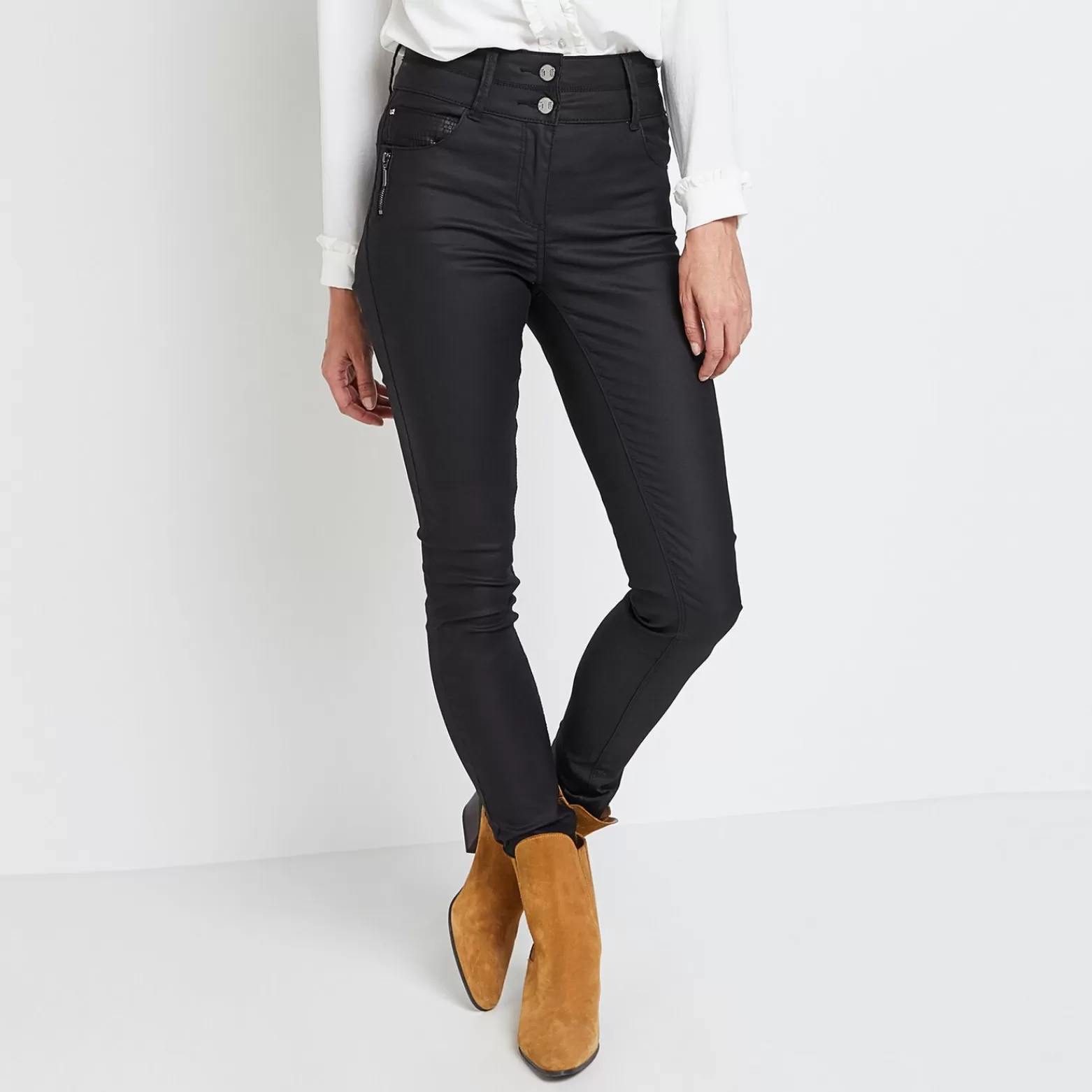 Grain de malice Jean Slim Memphis Enduit Femme