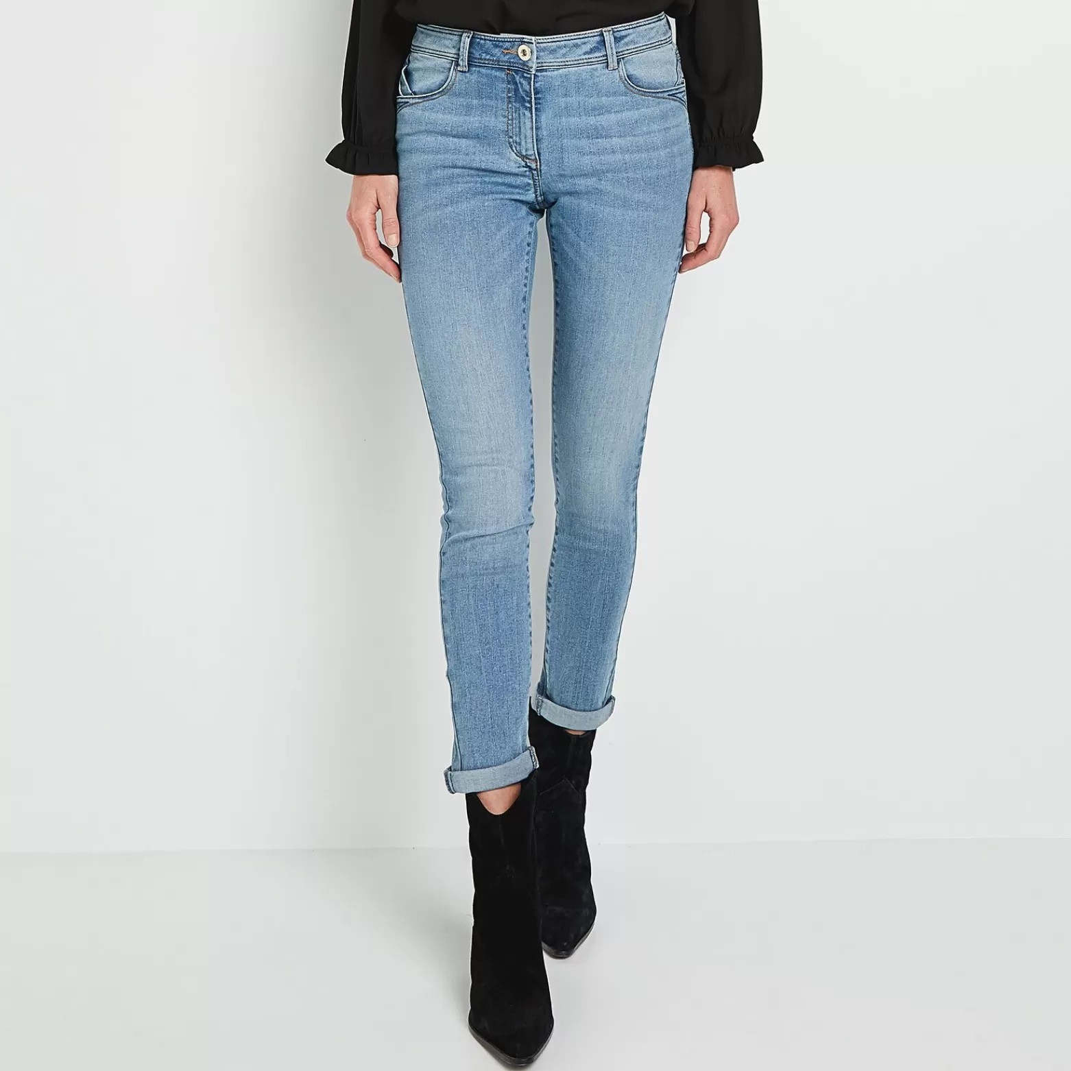 Grain de malice Jean Slim Tokyo Raccourci Femme