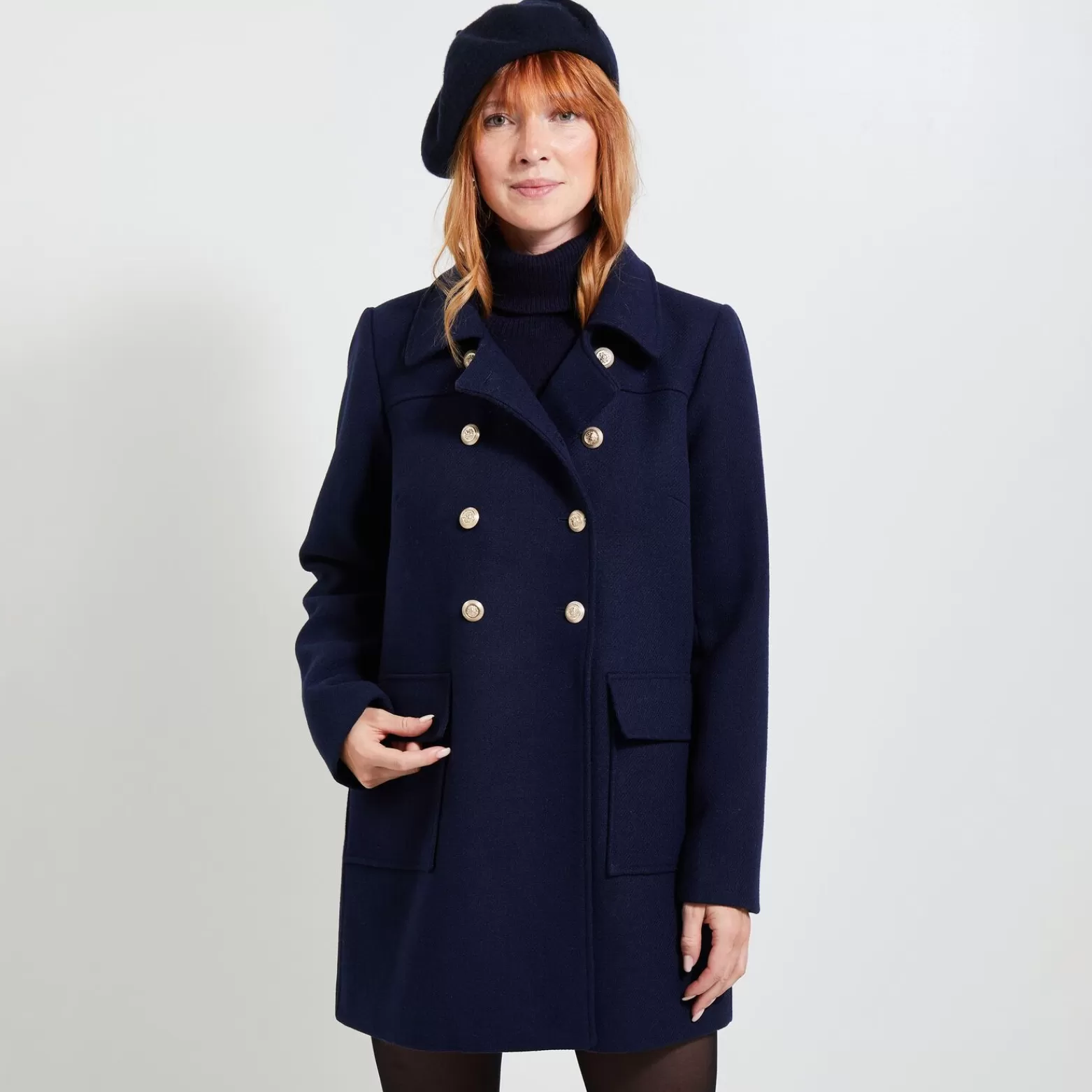 Grain de malice Manteau Caban Boutonne Femme