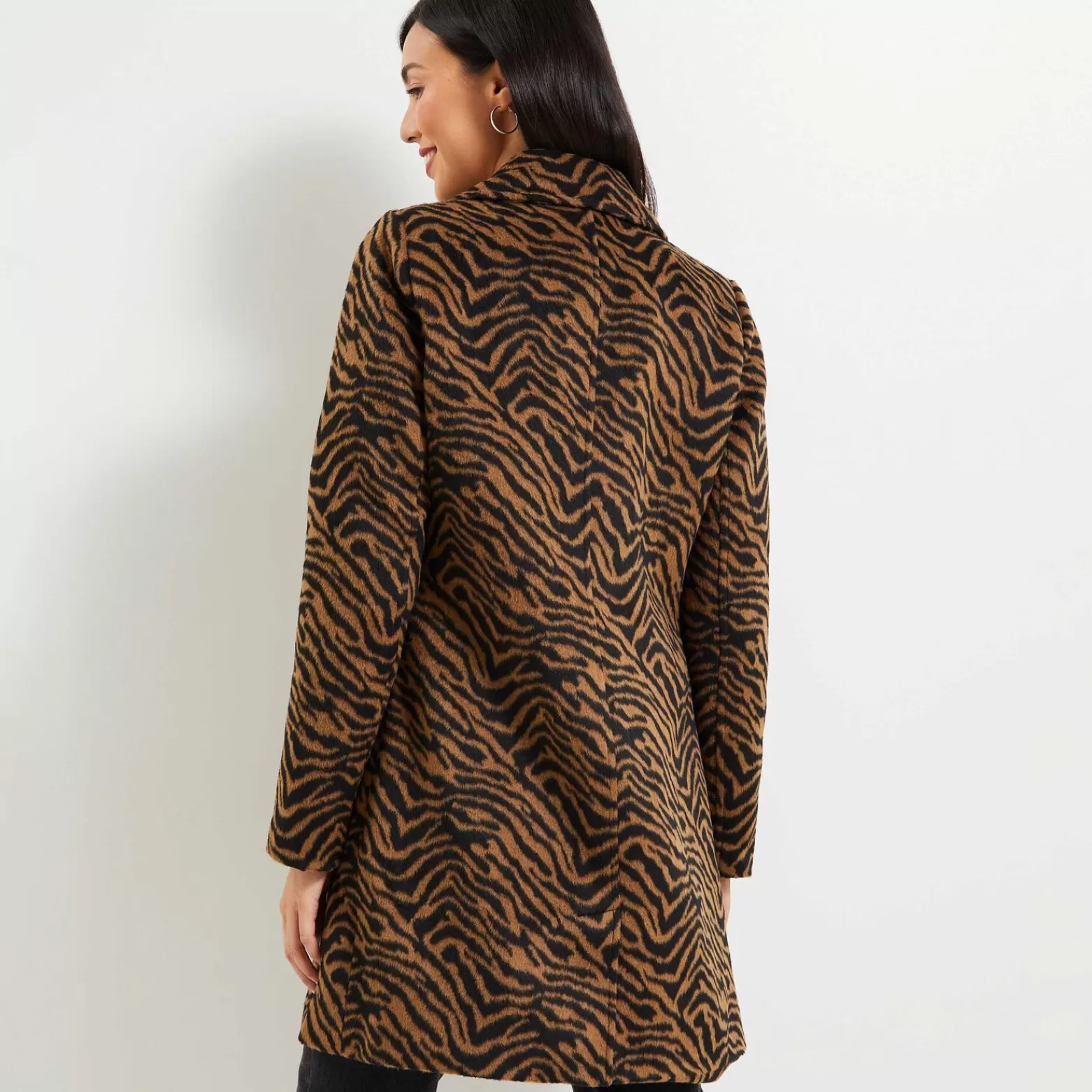 Grain de malice Manteau Par-Dessus Motif Animalier Femme