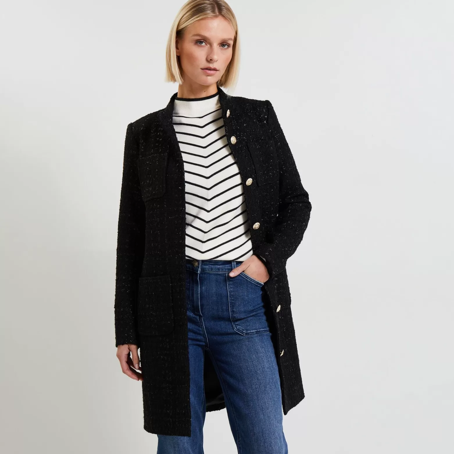 Grain de malice Manteau Tweed Femme