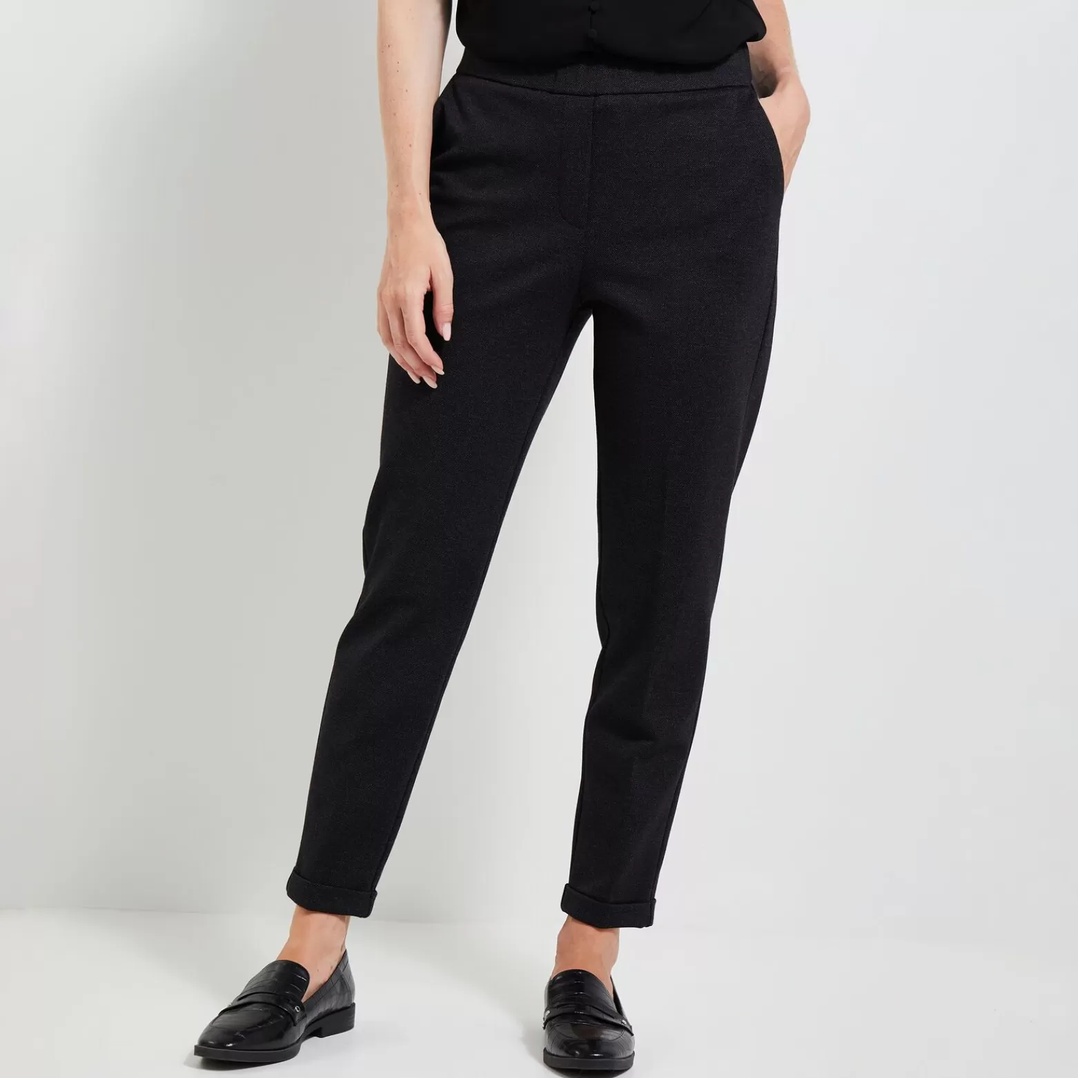 Grain de malice Pantalon Cigarette Maille Femme