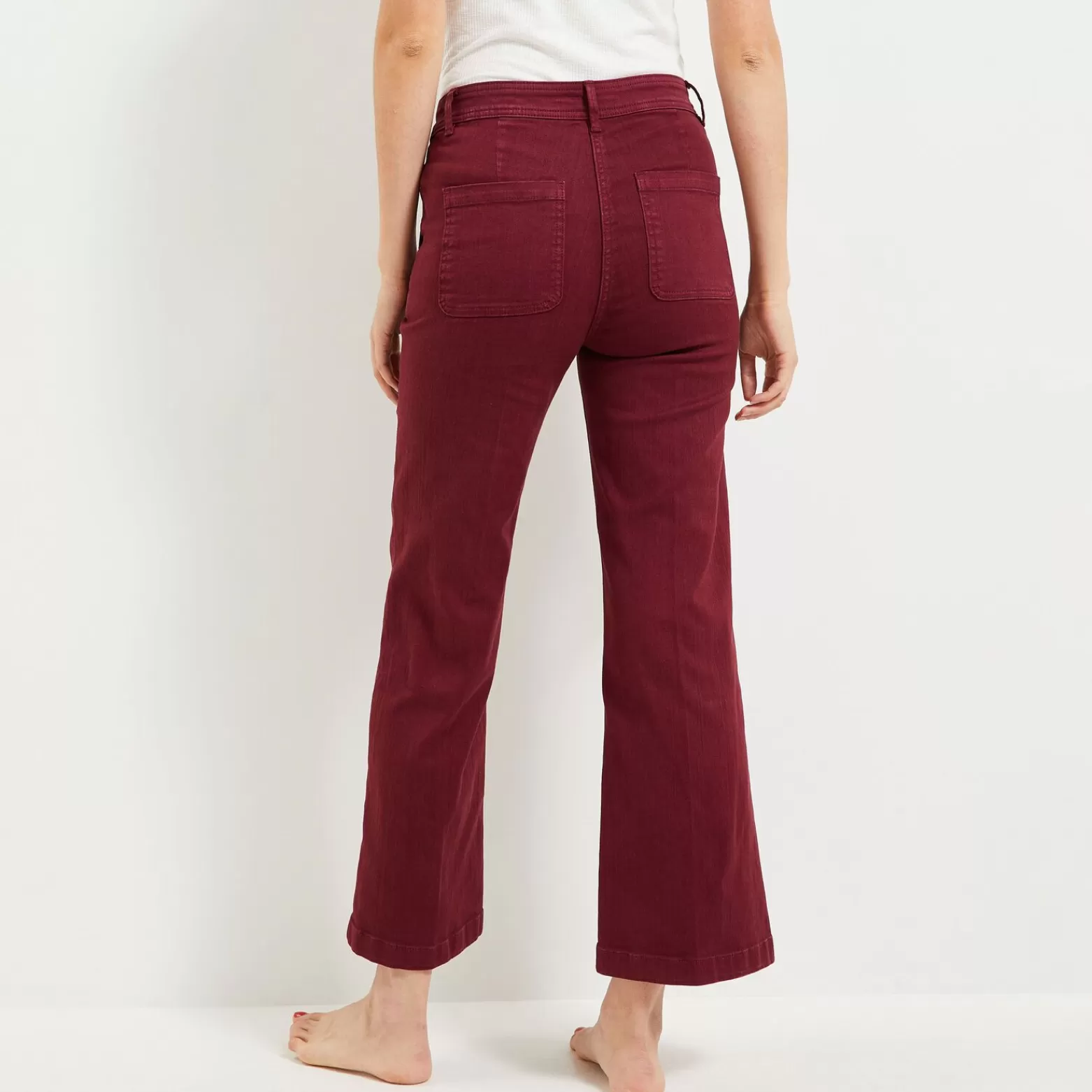 Grain de malice Pantalon Flare Raccourci Femme