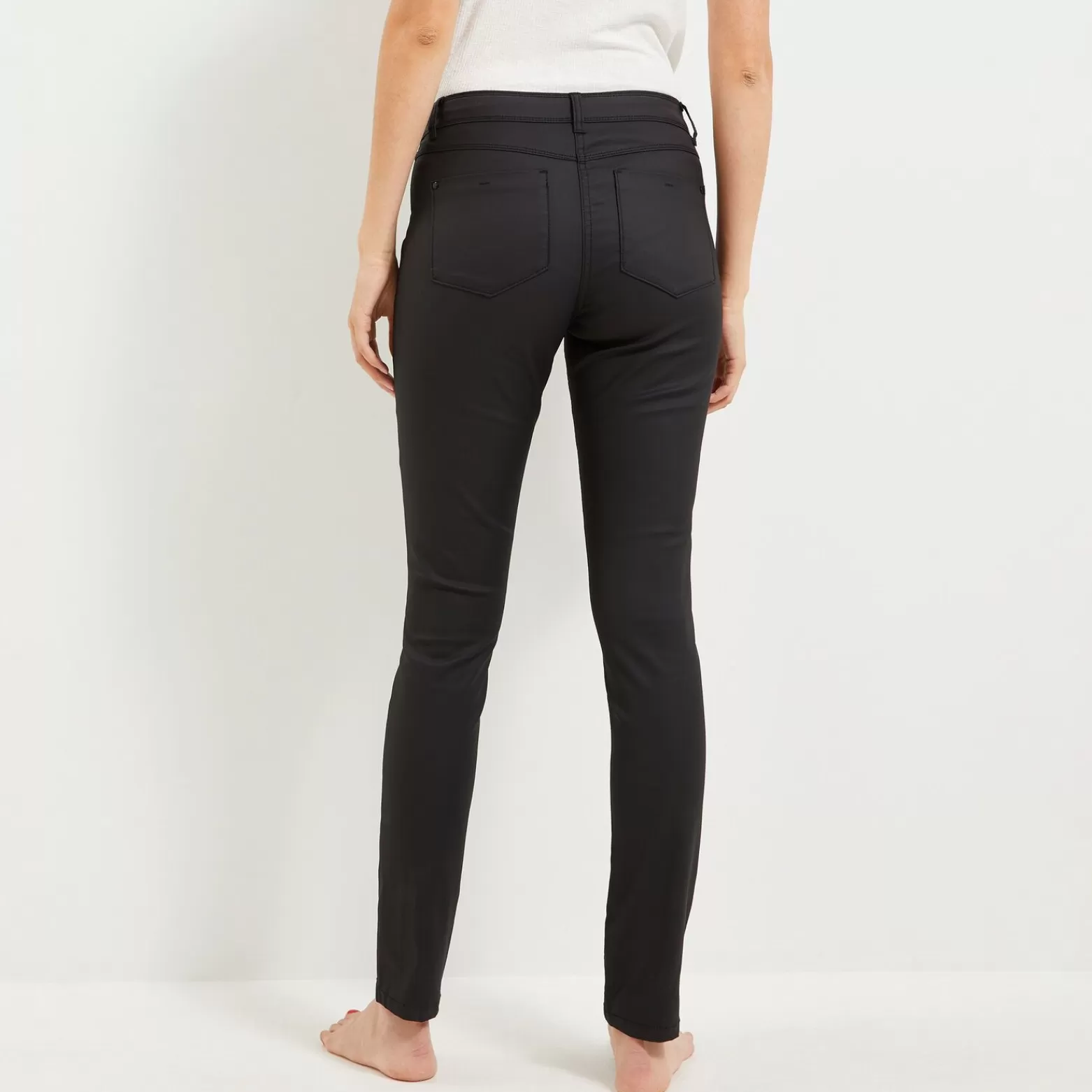 Grain de malice Pantalon Slim Enduit Femme