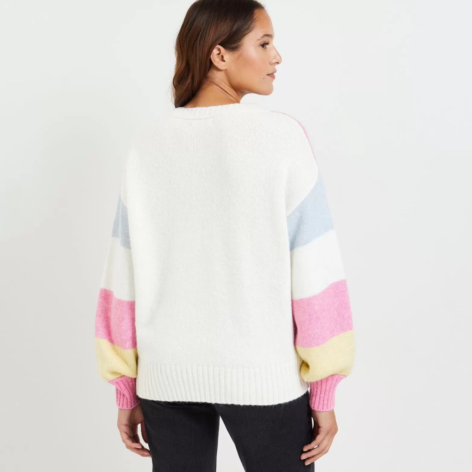 Grain de malice Pull Color Block Femme