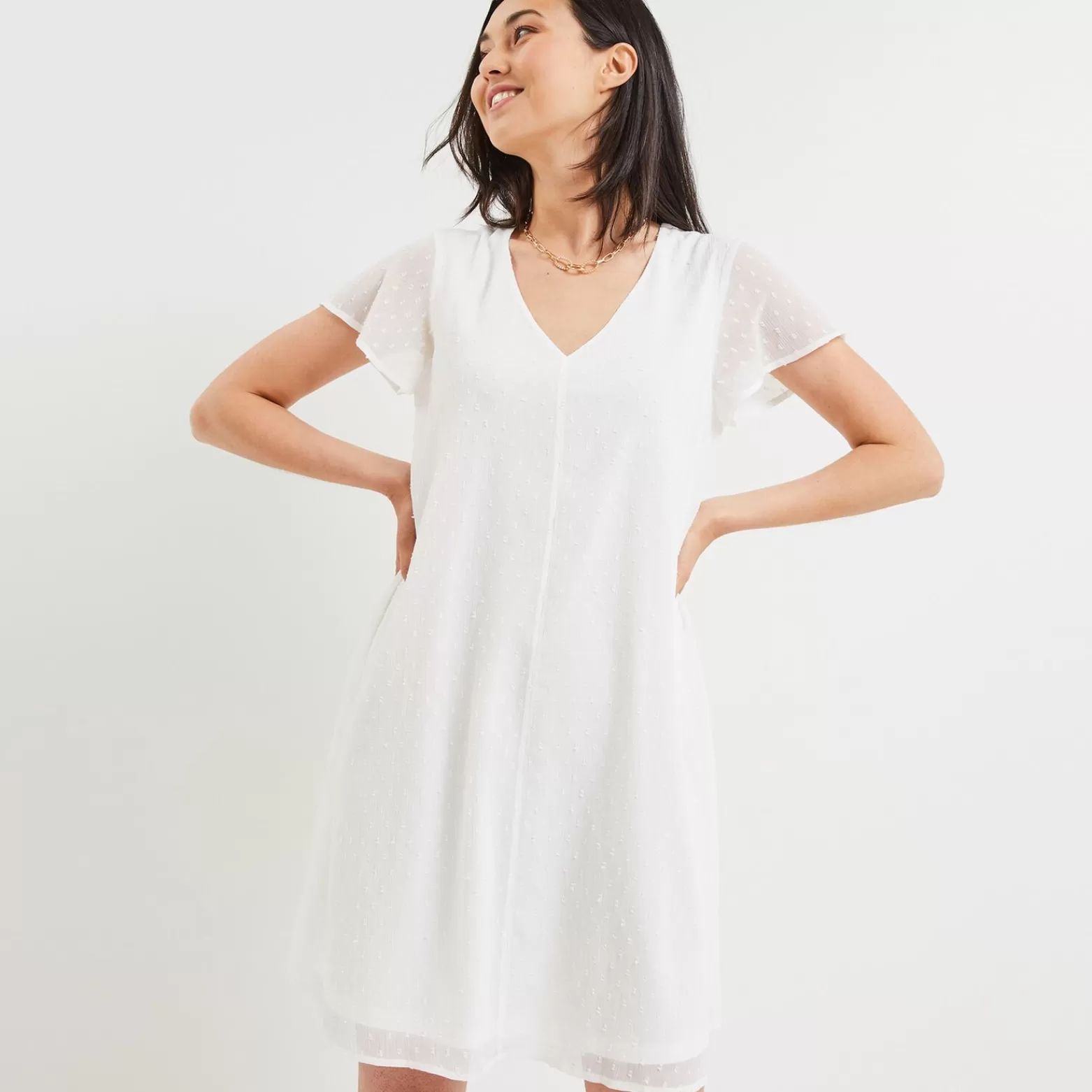 Grain de malice Robe Plumetis Femme