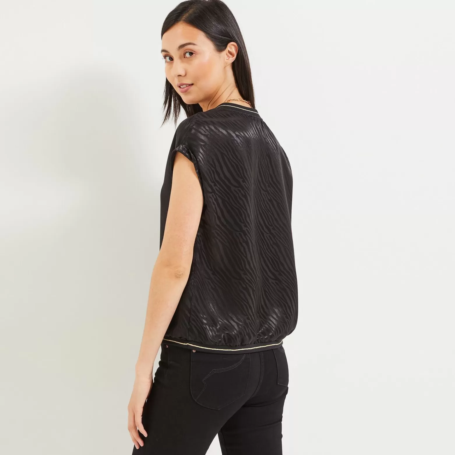 Grain de malice Top Jacquard Femme