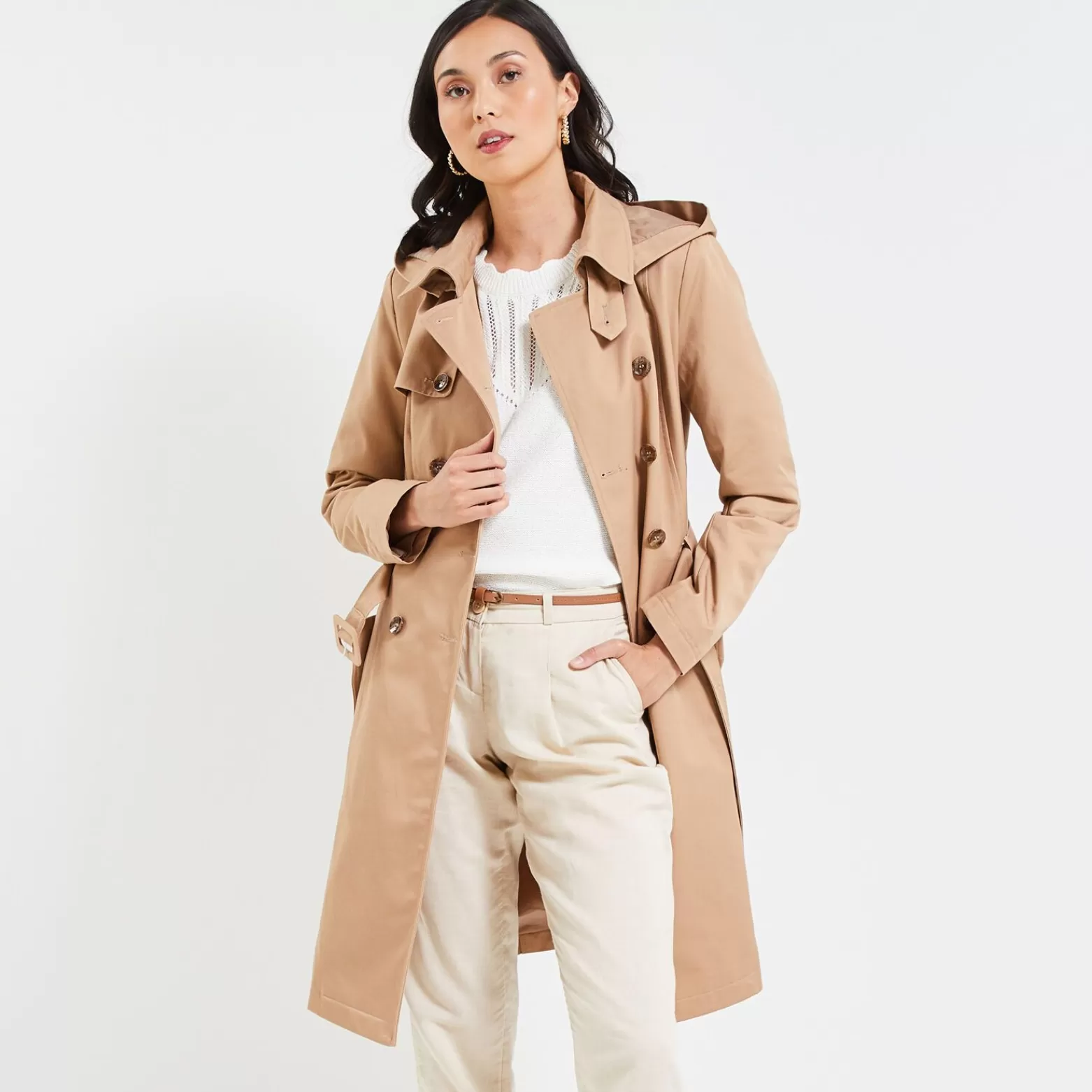 Grain de malice Trench Long Femme