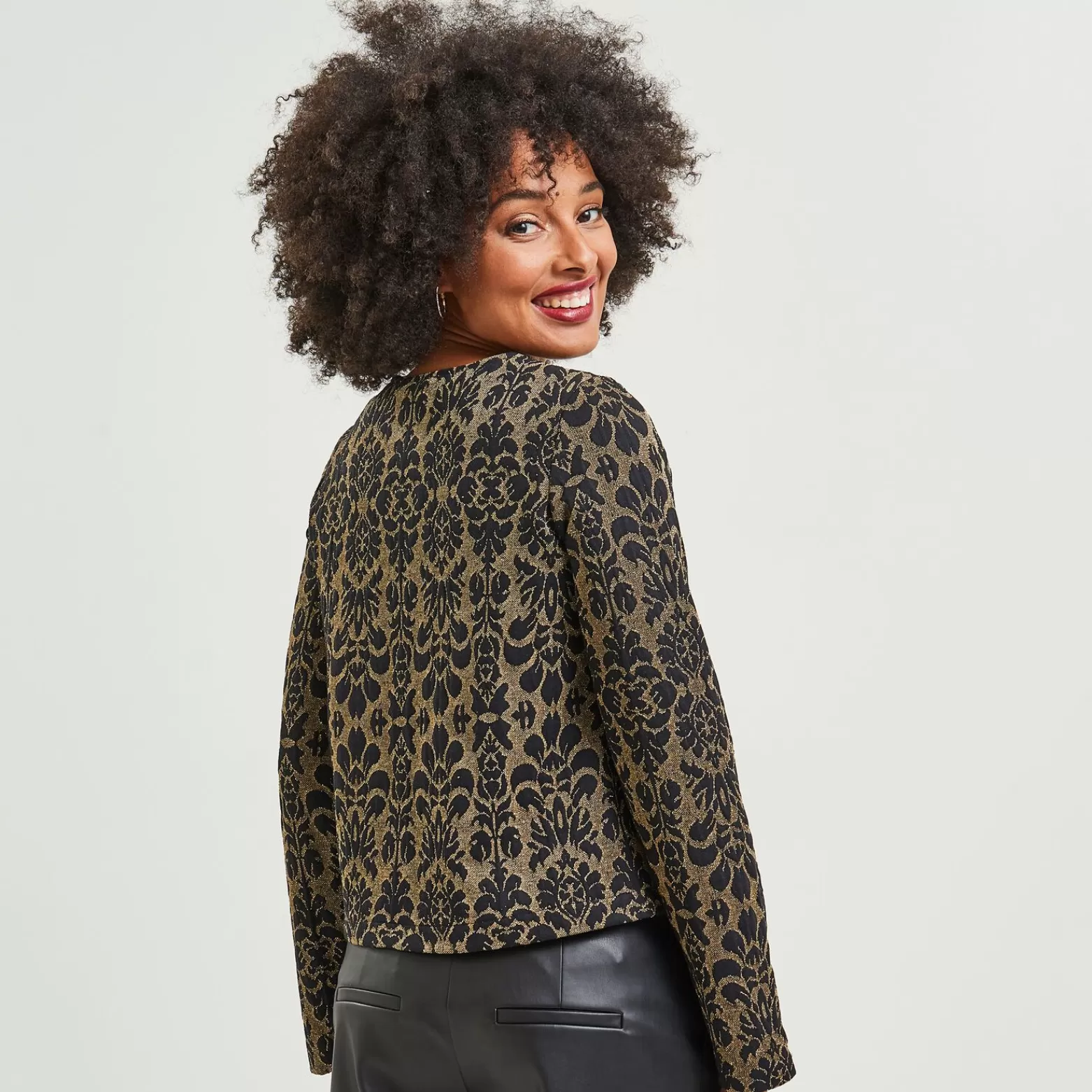 Grain de malice Veste Maille Jacquard Femme