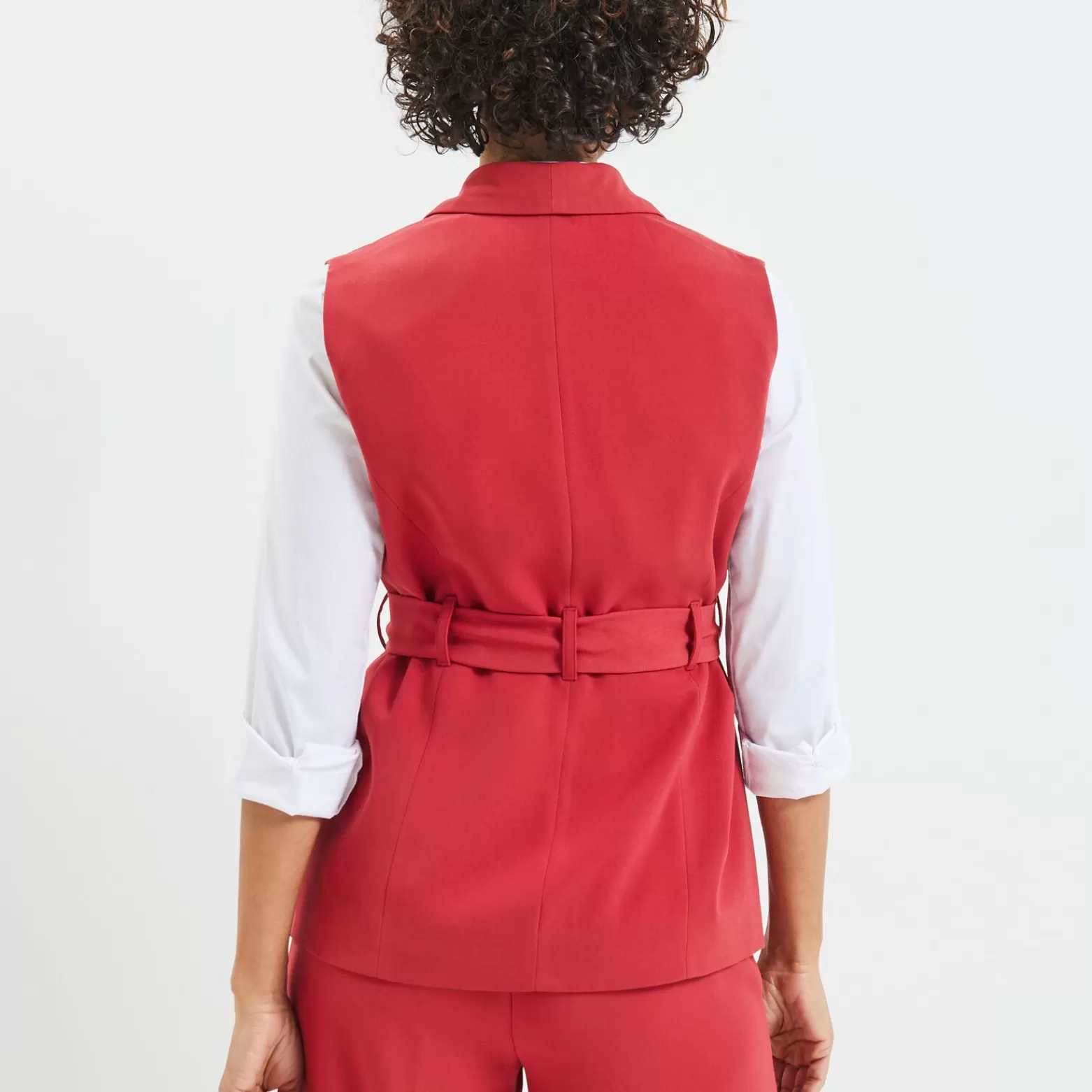 Grain de malice Veste Tailleur Sans Manche Femme